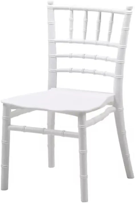 Baby Chair Kids Plastic School Study Chair Chivari Party Chair White Bamboo Design-GCC Home Center