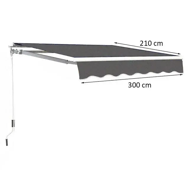 Balcony Shade 300 cm (L) x 210 cm (W)-GCC Home Center