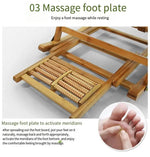 Load image into Gallery viewer, Bamboo Rocking Chair – Folding Chair for Balcony, Yard &amp; Home Relaxation