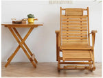 Load image into Gallery viewer, Bamboo Rocking Chair – Folding Chair for Balcony, Yard &amp; Home Relaxation