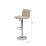 Load image into Gallery viewer, Bar Chair – Modern Adjustable Velvet Stool