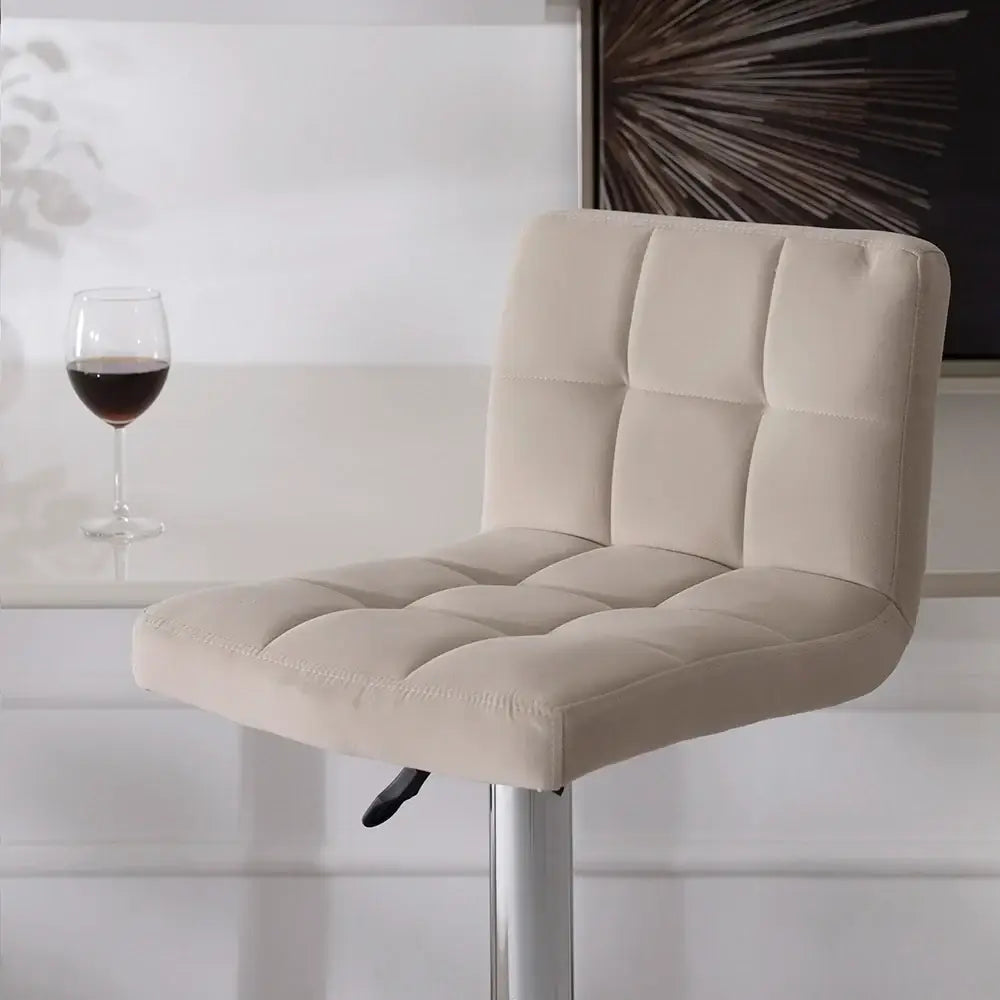Bar Chair – Modern Adjustable Velvet Stool