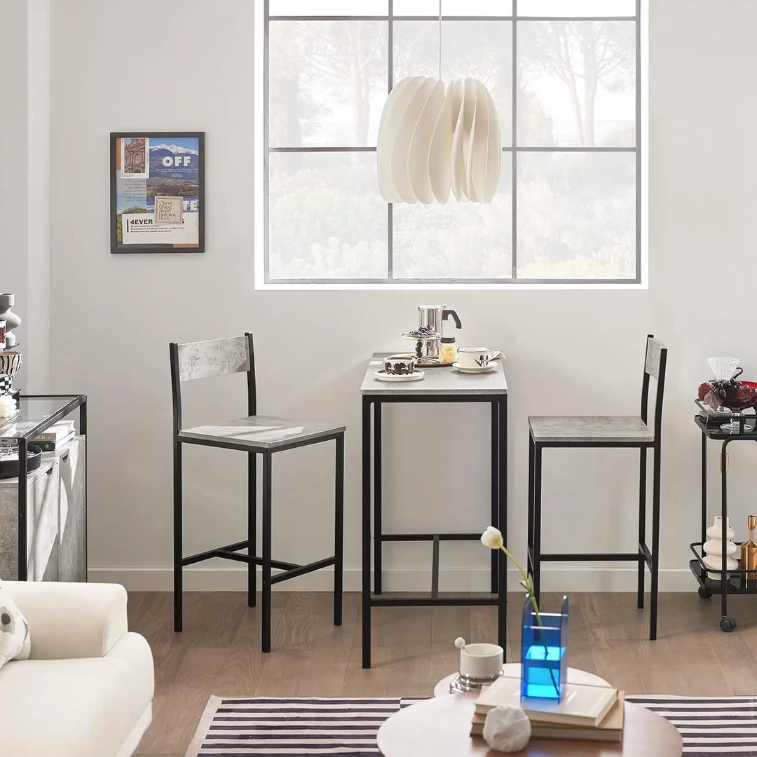 Bar Set - 1 Bar Table and 2 Stools-GCC Home Center