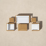Load image into Gallery viewer, Bartol Outdoor Seating 8-Person Outdoor Seating Set | Solid Teak Wood | Cushions Included