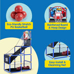 Load image into Gallery viewer, Basketball Game Set with 4 Balls and Hoop for Kids 3 to 12 Years Old Indoor Outdoor Sport Play-GCC Home Center