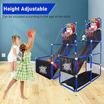 Load image into Gallery viewer, Basketball Hoop Arcade Game Toy Basketball Hoop Shoot Training System Portable Lightweight Sets with 6 Balls &amp; Pump-GCC Home Center