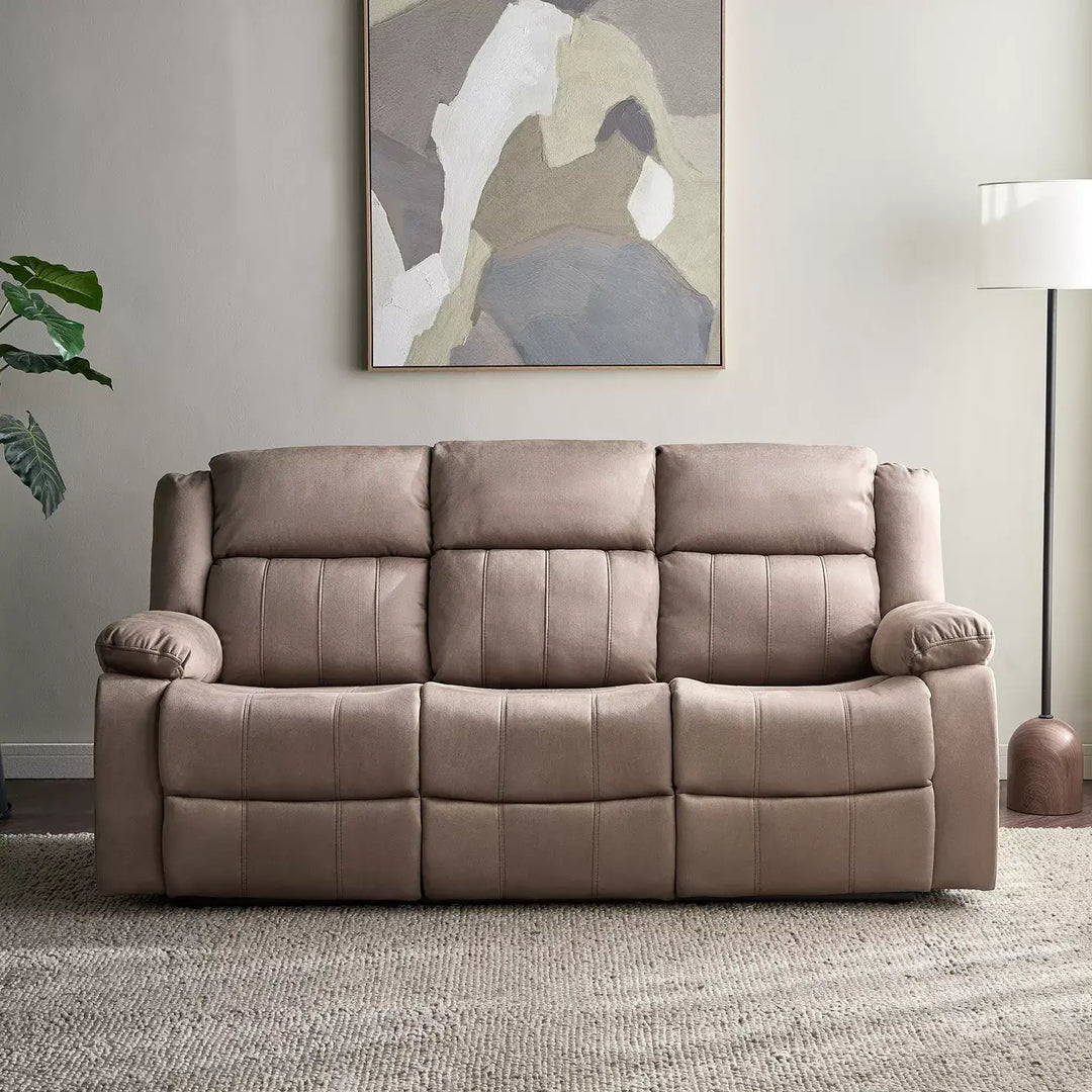 Baskin Elegant 3-Seater Fabric Recliner-GCC Home Center