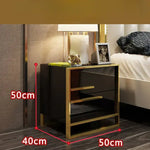 Load image into Gallery viewer, Bedside Table, Solid Wood Nightstand Table Amazing Design, Side Table 50H x 50W cm - WHITE-GCC Home Center