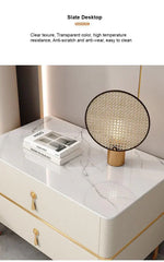 Load image into Gallery viewer, Bedside Table, Solid Wood with Iron Metal Legs White Nightstand Table-GCC Home Center