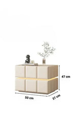 Load image into Gallery viewer, Bedside Table, Two Drawers Nightstand with Smart LED Light-GCC Home Center