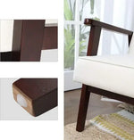 Load image into Gallery viewer, Beige Stylish Lounge Wooden Sofa Chair for Home, Living Room, Dining Room, Lounge, Restaurant (51x56x75cm)-GCC Home Center