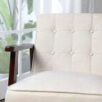 Load image into Gallery viewer, Beige Stylish Lounge Wooden Sofa Chair for Home, Living Room, Dining Room, Lounge, Restaurant (51x56x75cm)-GCC Home Center