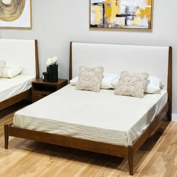 Beune King Bed – Ivory