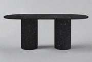 Black Marquina Marble Dining Table-GCC Home Center