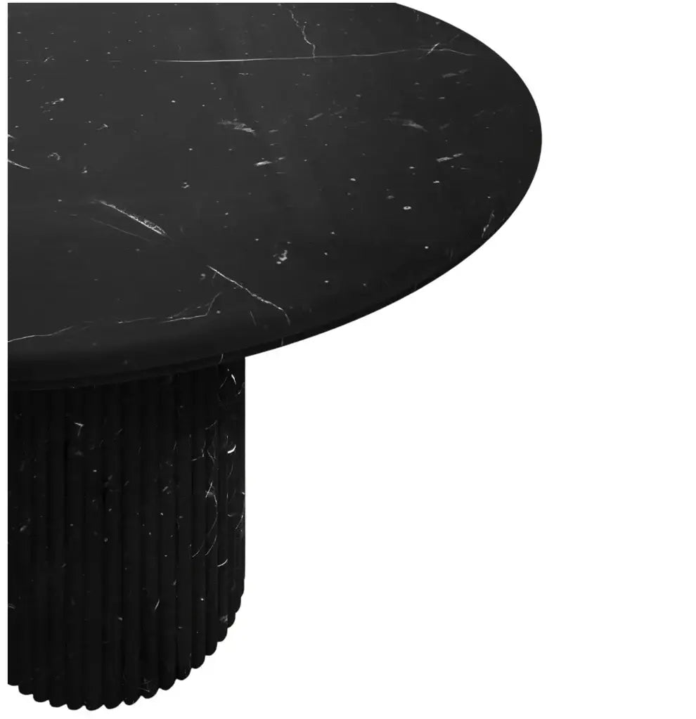Black Marquina Marble Dining Table-GCC Home Center
