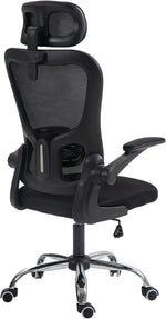 Load image into Gallery viewer, Arabian Mall Ergonomic Black Mesh Office Chair with Lumbar Support and Headrest