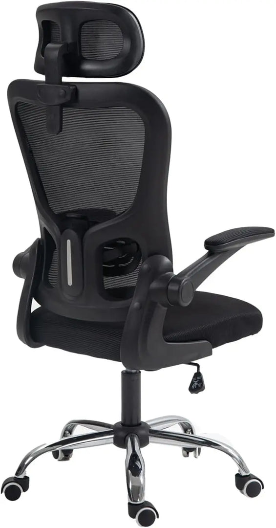 Arabian Mall Ergonomic Black Mesh Office Chair with Lumbar Support and Headrest