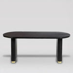 Load image into Gallery viewer, Black Ribbed Mango Wood Coffee Table