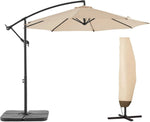 Load image into Gallery viewer, BLUU 10 FT Patio Offset Umbrella Outdoor Cantilever Umbrella Hanging Umbrellas, Fade Resistant Crank &amp; Cross Base