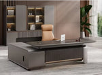 Load image into Gallery viewer, Boss Elegant Office Furniture Set Luxury Wooden Office Desk with Drawers for School or Hospital Use 220X180CM