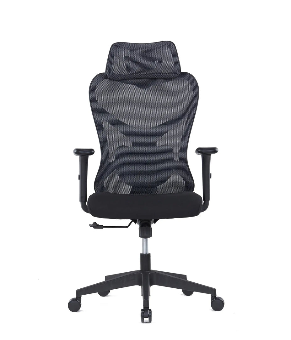 Breathable Mesh Ergonomic Chair Adjustable Headrest and Lumbar Support
