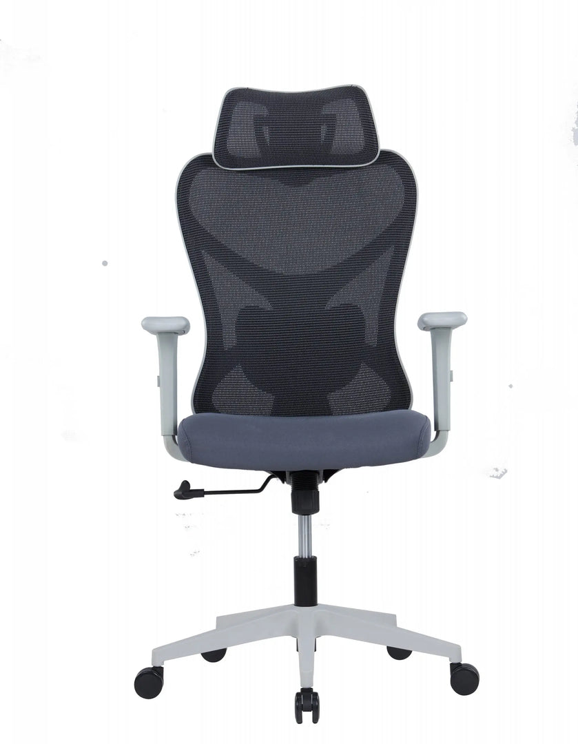 Breathable Mesh Ergonomic Chair Adjustable Headrest and Lumbar Support