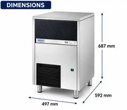 Brema CB416A Self-Contained Ice Maker (Sprayer System)