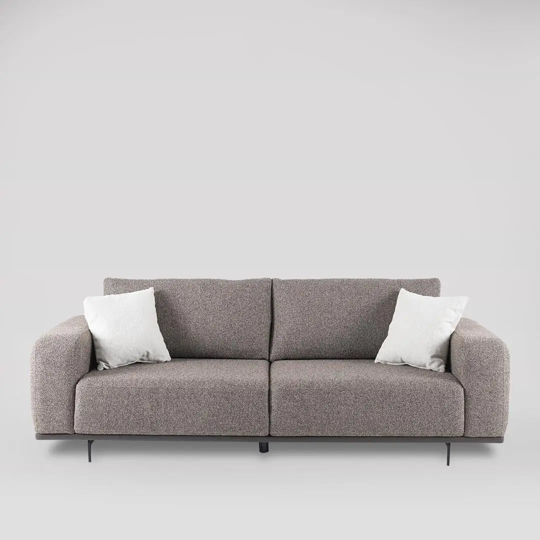 Brown Fabric 3 Seater Sofa-GCC Home Center