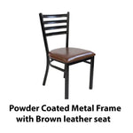 Load image into Gallery viewer, Jilphar Furniture Brown Leather Restaurant Dining Chair JP1013-GCC Home Center