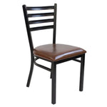 Load image into Gallery viewer, Jilphar Furniture Brown Leather Restaurant Dining Chair JP1013-GCC Home Center