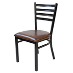 Load image into Gallery viewer, Jilphar Furniture Brown Leather Restaurant Dining Chair JP1013-GCC Home Center