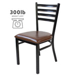 Load image into Gallery viewer, Jilphar Furniture Brown Leather Restaurant Dining Chair JP1013-GCC Home Center