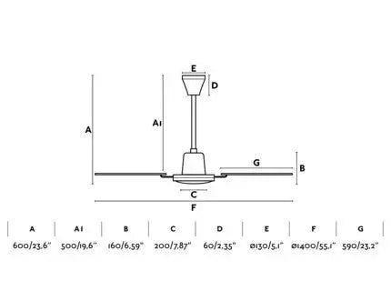 Brown/Mahogany Ceiling Fan With Wall Control Included