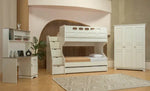 Load image into Gallery viewer, Bunk Bed With Storage Space – 3 Beds ( Off White )