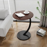 Load image into Gallery viewer, C-Shaped Side Table – Minimalist Laptop, Coffee, and Snack Table for Small Spaces