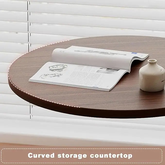 C-Shaped Side Table – Minimalist Laptop, Coffee, and Snack Table for Small Spaces