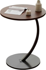 Load image into Gallery viewer, C-Shaped Side Table – Minimalist Laptop, Coffee, and Snack Table for Small Spaces
