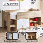 Load image into Gallery viewer, Cabin Bed with 2 Doors and Shelves - 90x190 cm-GCC Home Center