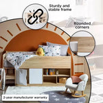 Load image into Gallery viewer, Cabin Bed with 2 Doors and Shelves - 90x190 cm-GCC Home Center