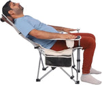 Load image into Gallery viewer, Camping Chair, Foldable Chair with Armrests and Adjustable Backrest, Portable Picnic Chair with Cup Holder &amp; Head Pillow-GCC Home Center