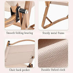 Load image into Gallery viewer, Camping Chair, Folding Outdoor Beach Chair with Wooden Handle Aluminum Bracket-GCC Home Center