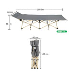 Load image into Gallery viewer, Camping Folding Bed with Carry Bag