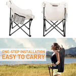 Load image into Gallery viewer, Camping Folding Chair, Heavy Duty Foldable Beach Chair with Cup Holder and Carrying Bag, Portable Camping Chair-GCC Home Center