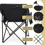 Load image into Gallery viewer, Camping Folding Chair, Heavy Duty Foldable Beach Chair with Cup Holder and Carrying Bag, Portable Camping Chair-GCC Home Center