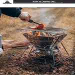 Load image into Gallery viewer, camping moon Portable Foldable Stainless Steel Bbq Charcoal Grill (MT-2)