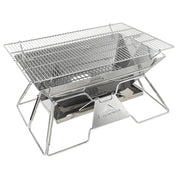 camping moon Portable Foldable Stainless Steel Bbq Charcoal Grill (MT-2)