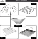 Load image into Gallery viewer, camping moon Portable Foldable Stainless Steel Bbq Charcoal Grill (MT-2)