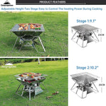 Load image into Gallery viewer, camping moon Portable Foldable Stainless Steel Bbq Charcoal Grill (MT-2)