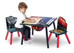 Load image into Gallery viewer, Cars Table &amp; Chair Set with Storage | Includes 2 Chairs &amp; Hidden Storage Basket | Kid-Friendly Desk for Homework &amp; Creative Play