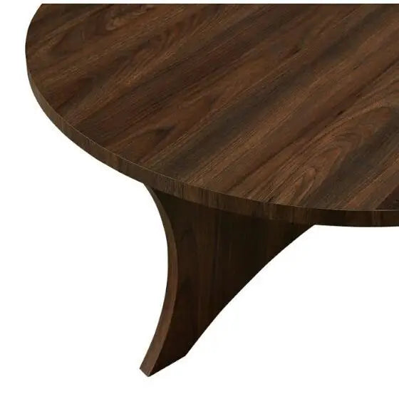 Carson 36″ Tri Leg Coffee Table, Dark Walnut Finish | 3-Leg Design